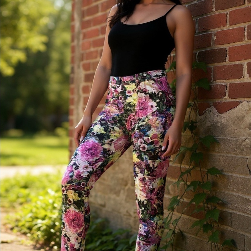 Vintage Levi’s floral knit jeans